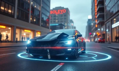 AI scanning a damaged car to assess insurance claims in 2025