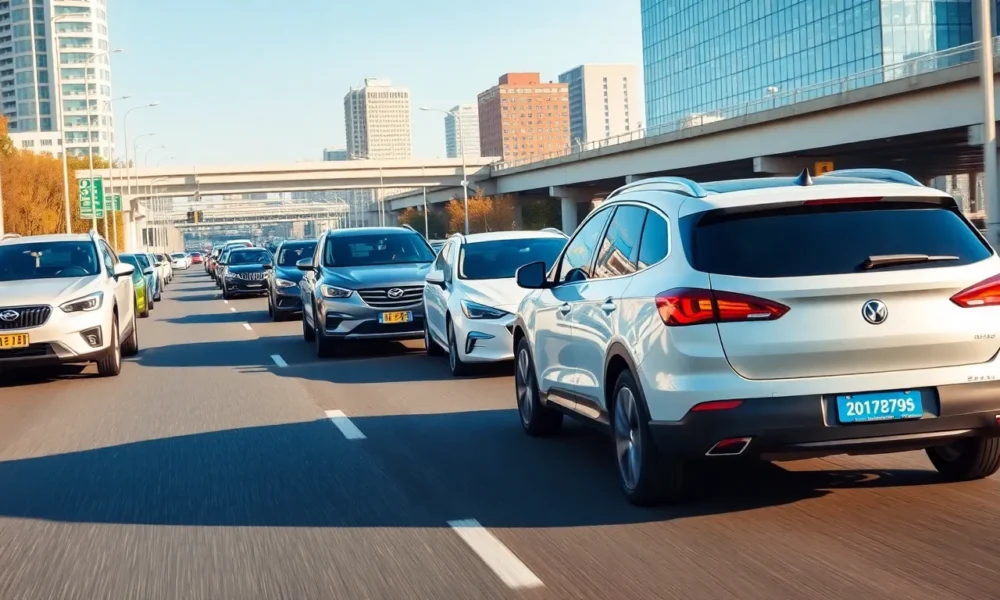Cars on highway representing Full Coverage vs Liability Only insurance in 2025