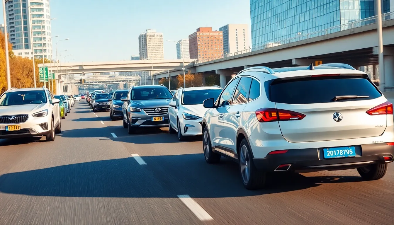 Cars on highway representing Full Coverage vs Liability Only insurance in 2025