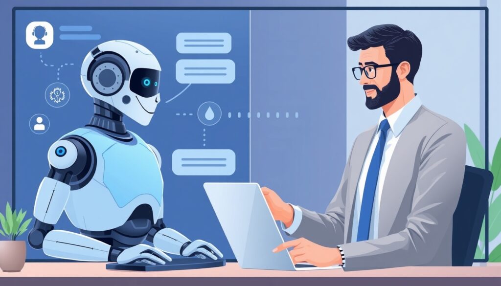 Comparison between AI chatbot and human insurance agent for car insurance.