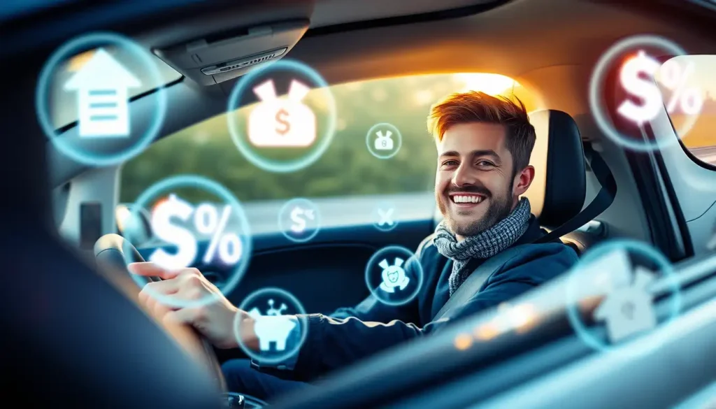 Driver enjoying savings from a smart auto insurance policy.
