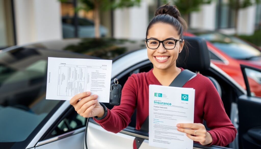 EV driver saving money with green car insurance discounts